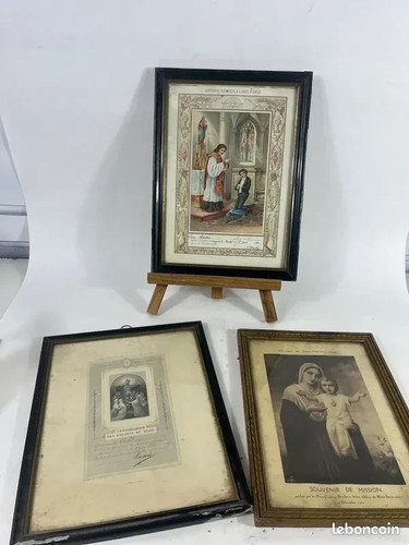 Lot cadre religieux vintage - cadre,