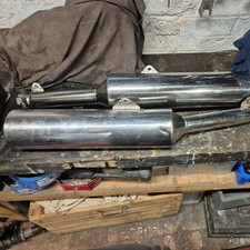 Genuine Honda MAT E1 Silencers Pair For CBR1100XX Blackbird.