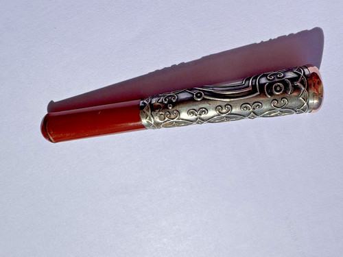 Fume cigarette ancien argent