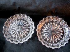 Anciens dessous de bouteille cristal massif VAL St LAMBERT coupelle pour carafe