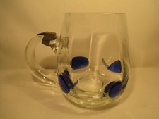 Crystal glass factory Steigerwald rain hut Art Nouveau design glass mug 1906