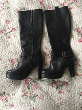 Bottes Paolo cuir talons hauts