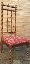 Ancienne chaise,prie-dieu...en bois torsadé !!