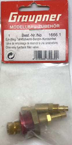 One way fuel - filler, valve