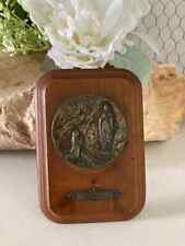 29 ⚜️ Ancien Petit Cadre en Bois Souvenir de Lourdes Saint de N.O de Lourdes