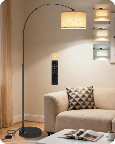 Lampadaire arc salon noir - arc,