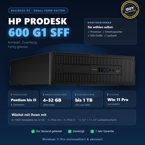 Prodesk 600 sff pc - hp,