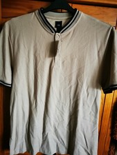 Polo beige homme neuf avec étiquette River Island taille L haut