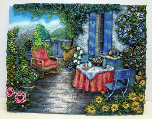 Vintage farmhouse pictures - 3d,