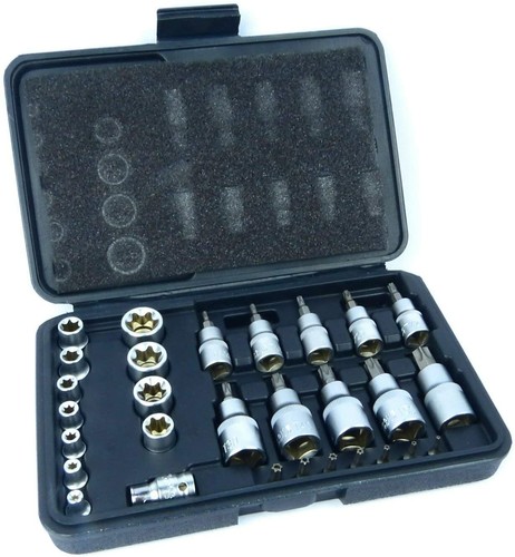 Coffret douille torx - de, embout