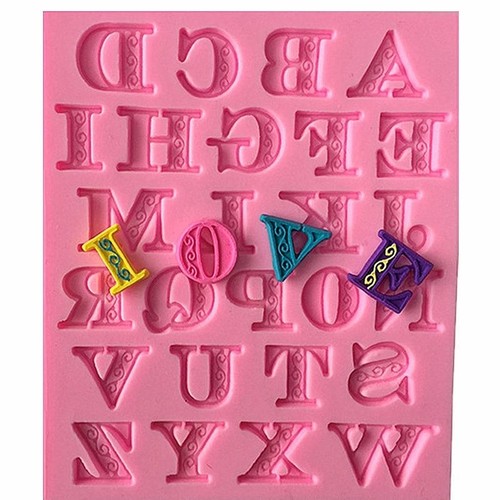 Moule silicone lettres - silicone,