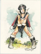 Color HELGA drawing ink 9x12 by  Steve Mannion (Fearless Dawn, Batman,Hellboy)