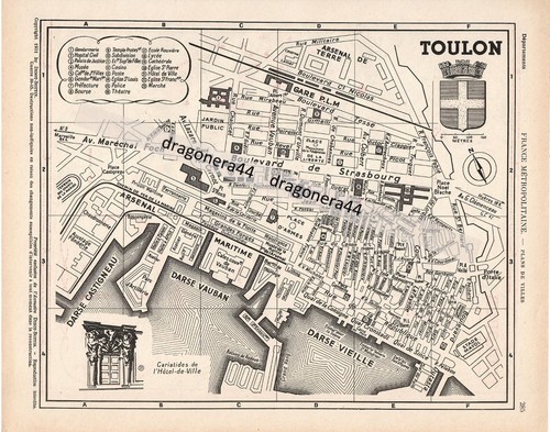 Toulon plan ville - toulon,