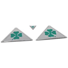 3 x autocollants QUADRIFOGLIO