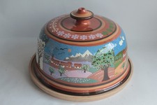 Cheese Bell Art Pottery Swiss Folklore Folk Art (74743)