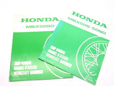 Honda MBX50S SD SUPPLEMENT Shop Manual 2pcs  1984 1987 English/German/Franz