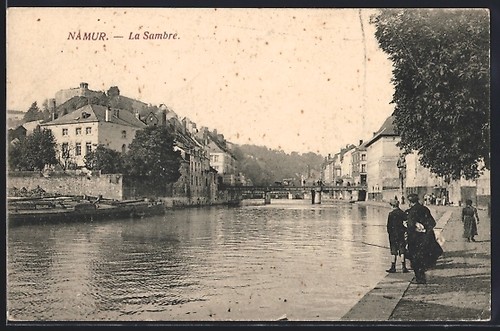 Cpa namur sambre 1915 - cpa,
