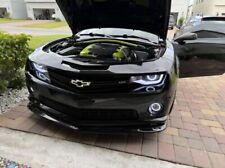 Fits Chevy Camaro White LED Lighted Front Grille Black Chrome Emblem Bowtie