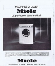 ADVERTISEMENT ADVERTISING 074 1969 MIELE washing machine