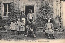 Old postcard 63 scenes of the country the hairdresser of the village