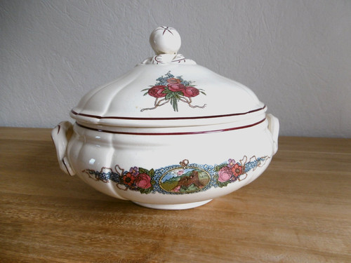 Legumier faience sarreguemines - faience,