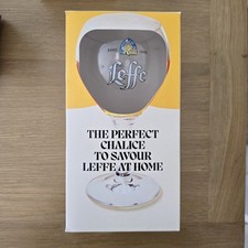 LEFFE Belgian Beer PINT Glass Nucleated NEW and Boxed Blonde Chalice Inbev BNIB
