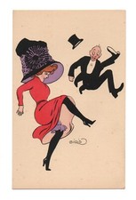 Old postcard 8720. Illustrator Giris. Mode . Mondaine. prostitute.  Charm