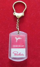 Chocolate red foal keychain Château de Cheverny (Tintin) plastic vintage