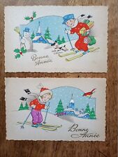 (Winter Sports, Skiing) Gift Delivery. Set of two new cards, VGC.