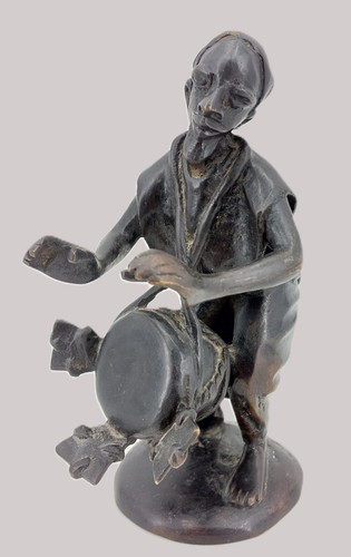 Sculpture bronze burkina - bronze, du