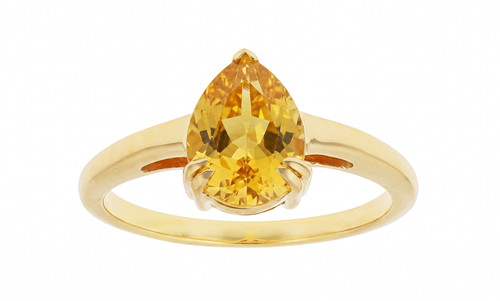 Bague pukhraj poire - pukhraj,