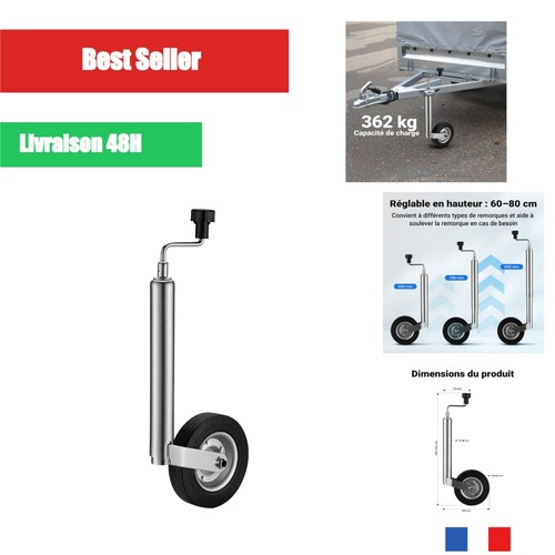 Roue jockey remorque 362 - 48,