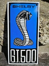 FORD MUSTANG SHELBY GT 500 Enamel Sign no Cobra Gulf Corvette Enamel Sign