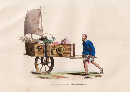 Costume chinois marchand - chinois,
