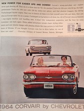 1963 LOOK Ad Advertisement 1964 CORVAIR by CHEVROLET!