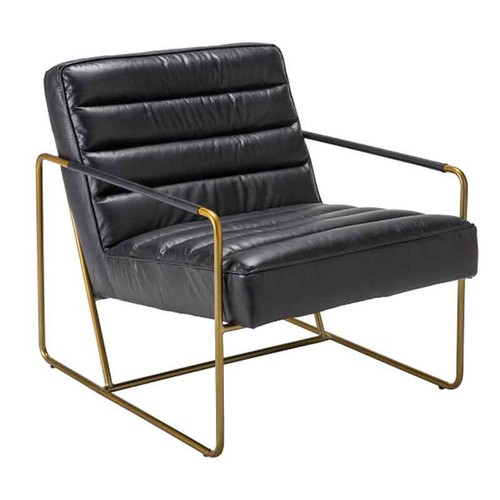 Fauteuil cuir noir - , maranello