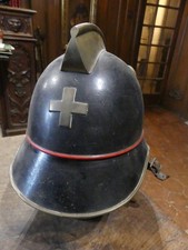 Casque de Sapeur pompier  SUISSE   complet  de sa coiffe