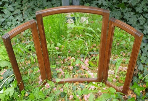 Ancien miroir biseauté - ancien,
