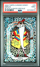 2024 Topps Chrome Disney MERLIN #29 Black & White Speckle Dalmatian PSA 9 #d/101