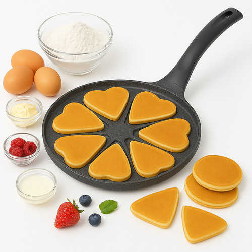 Poêle pour pancake cœur - pour, 26