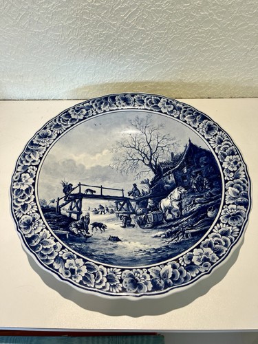Assiette faïence delft - assiette,