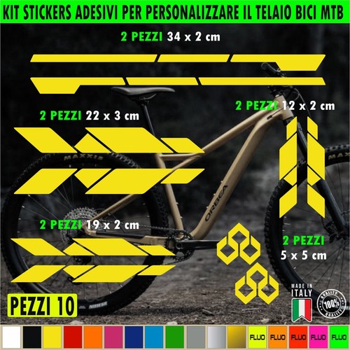 Autocollants vélo vtt cadre - vélo,