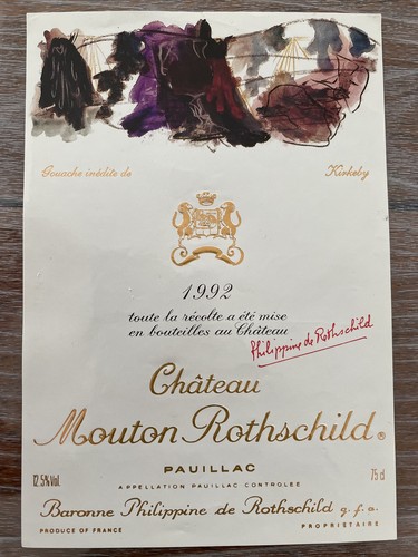 étiquette mouton rothschild - mouton,