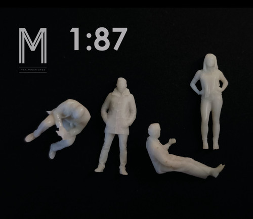 Set x4 figurine - 1/87,