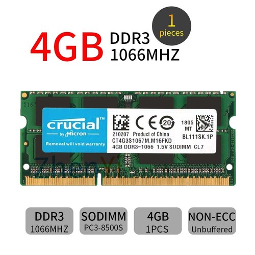 Crucial 4gb 2gb - crucial, ddr3