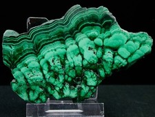 MALACHITE, TRANCHE POLIE SUR
