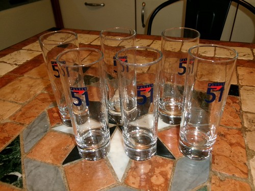 Lot verres tube pastis - lot,