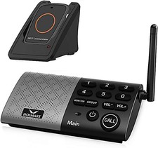 Interphone Sans Fil Audio Bidirectionnel Bouton Appel Soignant Pager Personne Ag