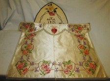 ALTAR FRONT ANTEPENDIUM PAINTED CONOPEE ANTIQUE ROSES antic painted altar