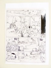 PLESSIX Julien Boisvert film d'imprimerie au trait d'une planche originale